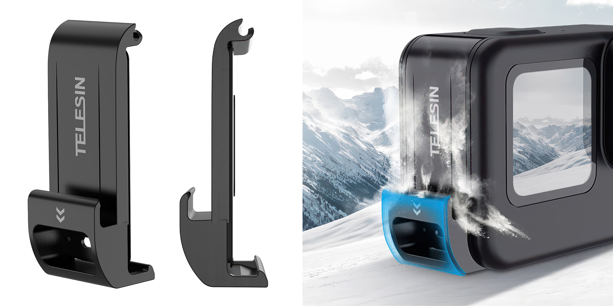 Pokrywa akumulatora Telesin GP-CLC-G11 do kamer GoPro Hero 9 / 10 / 11 / 12 / 13